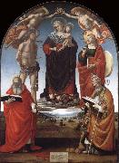 Luca Signorelli The Virgin and Child among Angels and Saints china oil painting artist